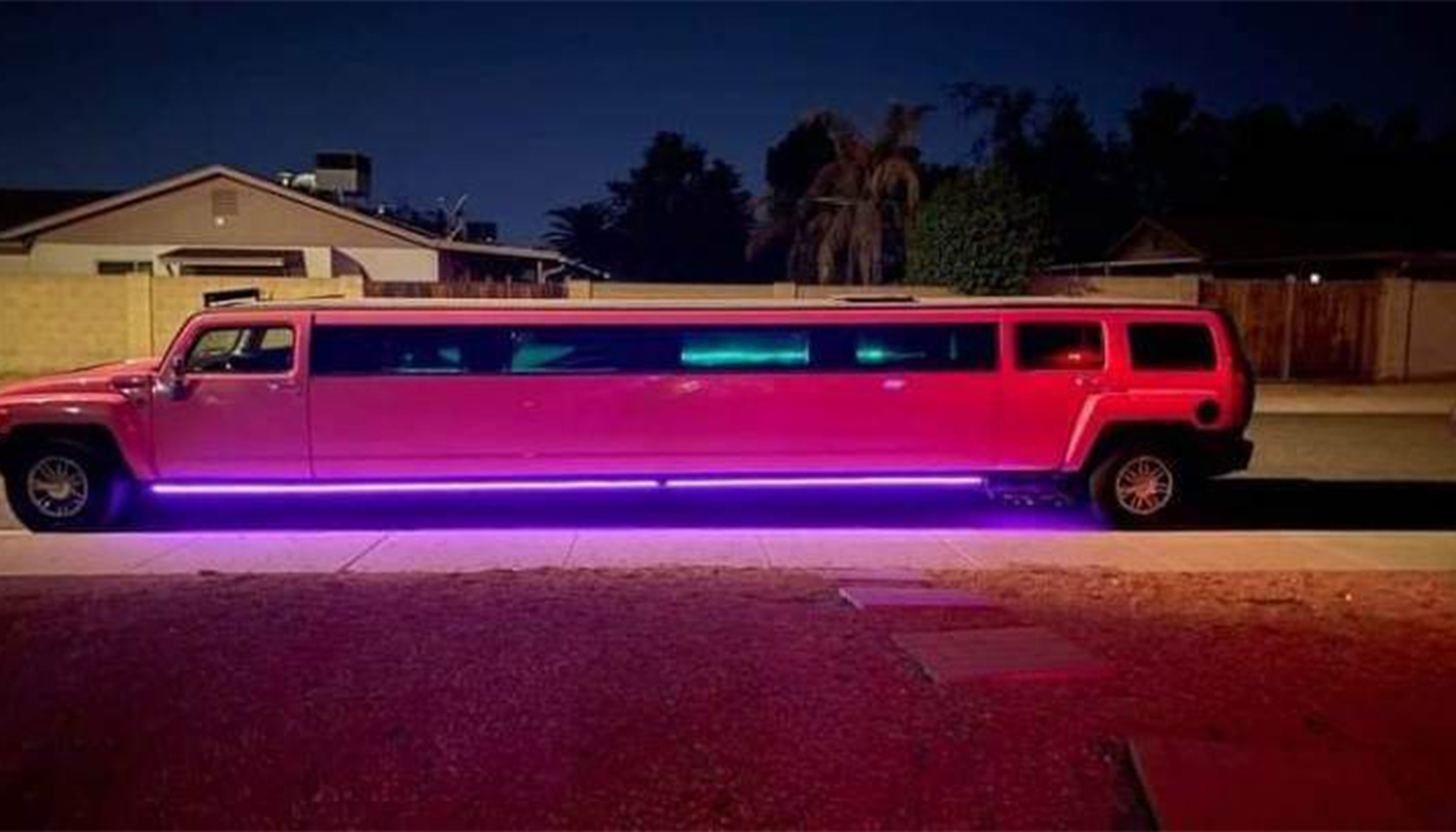 Luxurious Pink Limo